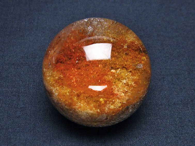 天然石 ガーデンクォーツ（庭園水晶）丸玉42mm[T100-4471] 1枚目