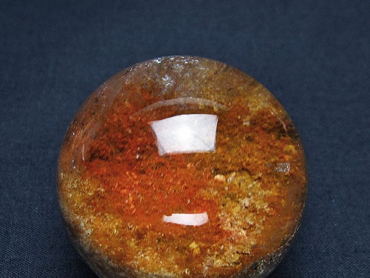 天然石 ガーデンクォーツ（庭園水晶）丸玉42mm[T100-4471] 2枚目