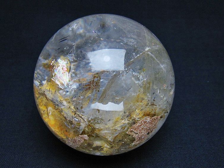 ガーデン水晶丸玉 62mm [t100-4676]