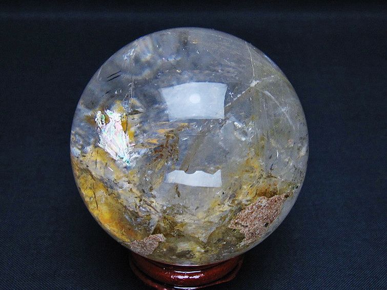 ガーデン水晶丸玉 62mm [t100-4676]