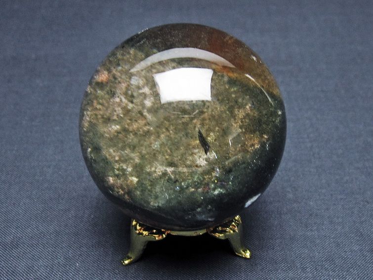 ガーデン水晶ファントム丸玉 50mm [T100-4810] 3枚目