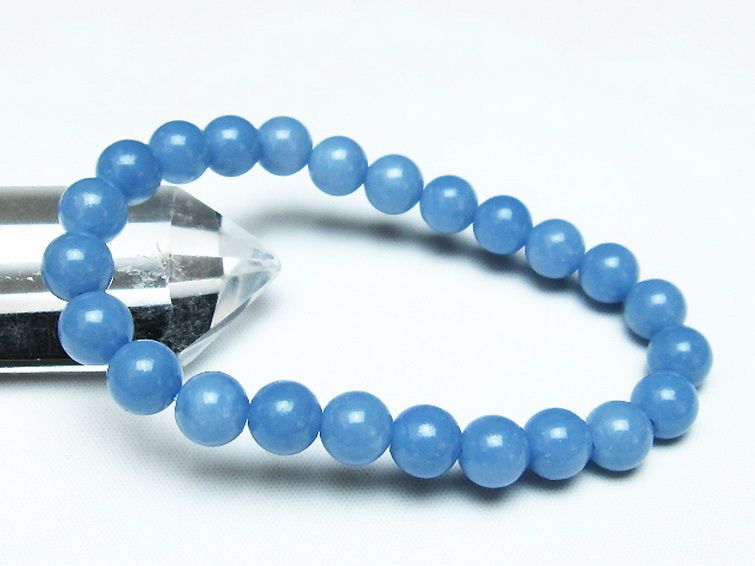 エンジェライト 天使の石 ブレスレット 8mm [T104-3307] 1枚目
