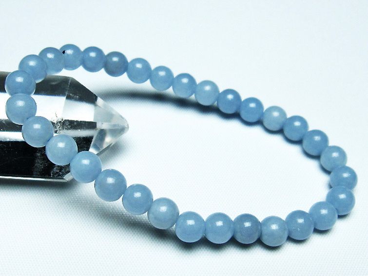 エンジェライト 天使の石 ブレスレット 6mm [T104-3607] 1枚目