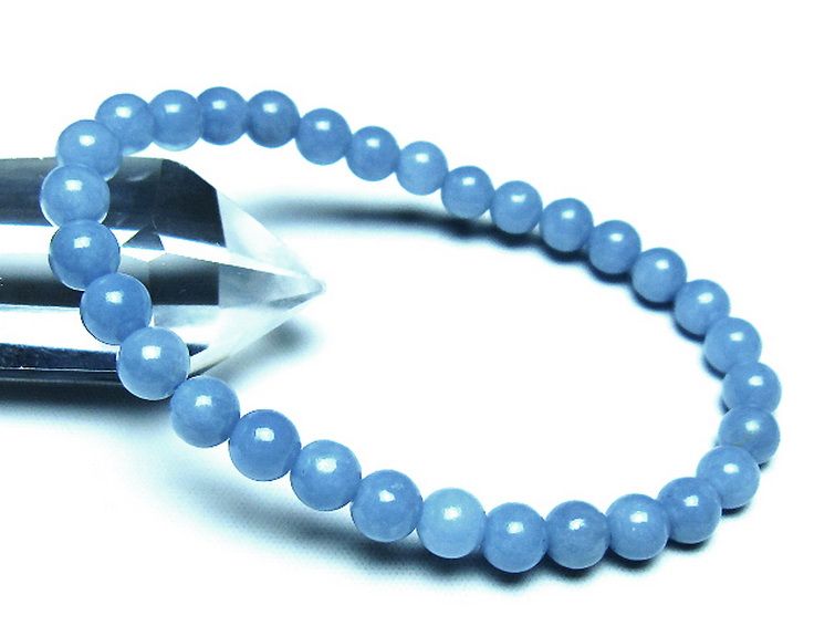 エンジェライト 天使の石 ブレスレット 6mm [t104-3989] 1枚目