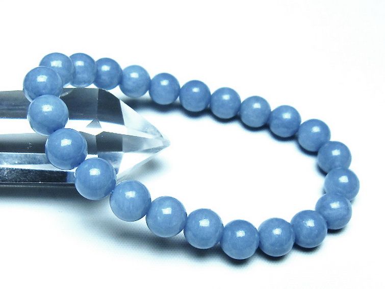 エンジェライト 天使の石 ブレスレット 8mm [t104-4036] 1枚目
