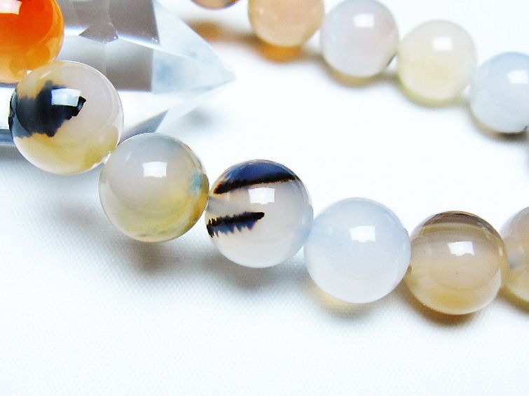 デンドリック アゲート ブレスレット 12mm [T108-6380] 3枚目