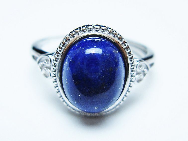 ラピスラズリ指輪(16号) [t109-3307] 1枚目