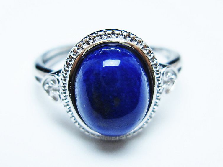 ラピスラズリ指輪(15号) [t109-3315] 1枚目