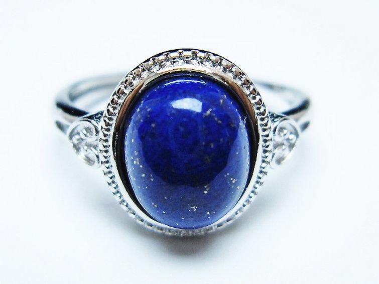 ラピスラズリ指輪(18号) [t109-3337] 1枚目
