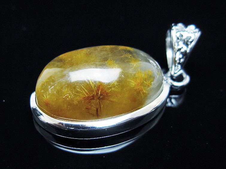 さらに値下げ★新品★タイチン水晶ペンダント・トップ★5点セット販売 タイチンフラワー水晶ペンダント [t111-5901]