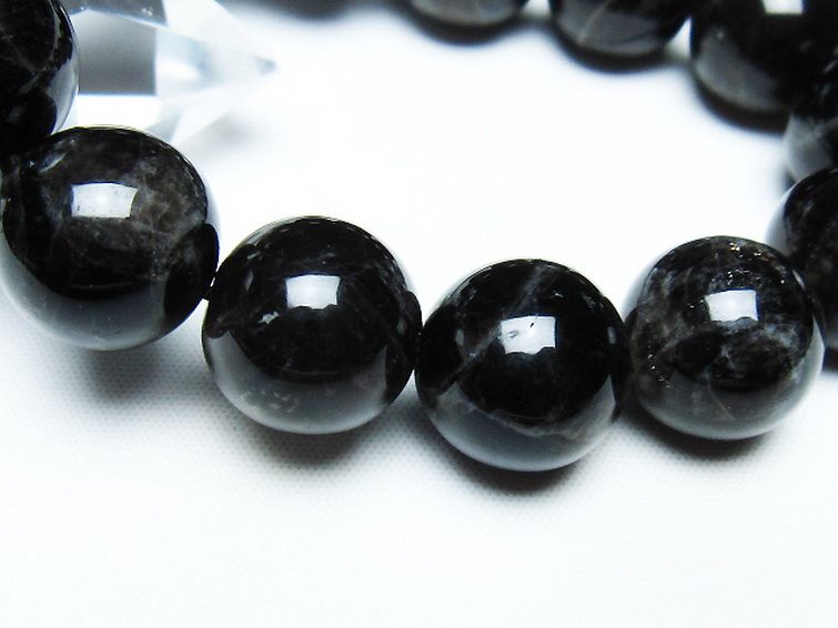 モリオン 純天然 黒水晶 ブレスレット 16mm [T112-7363] 3枚目