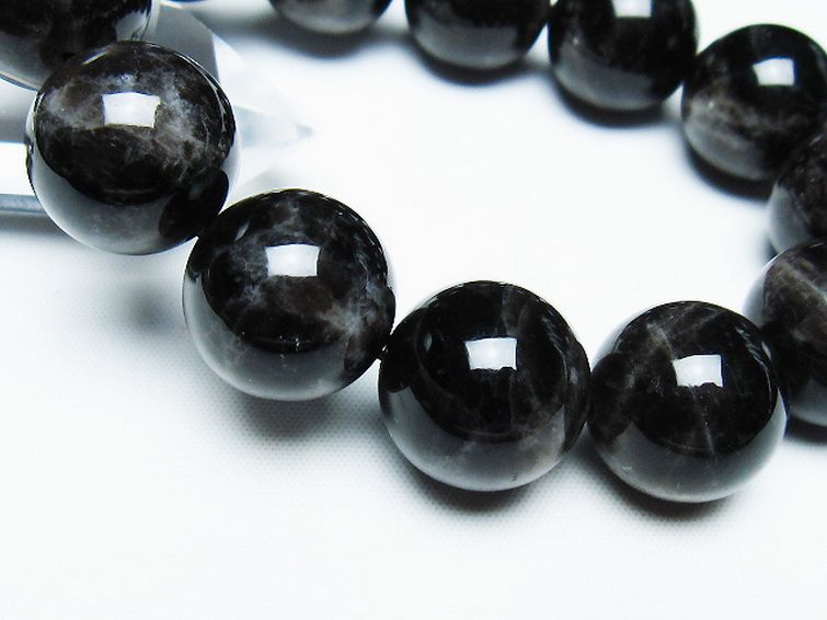 モリオン 純天然 黒水晶 ブレスレット 18mm [T112-7370] 3枚目