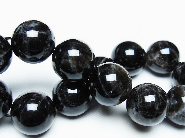 モリオン 純天然 黒水晶 ブレスレット 18mm [T112-7374] 2枚目