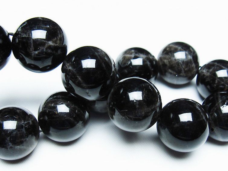 モリオン 純天然 黒水晶 ブレスレット 19mm [T112-7378] 2枚目