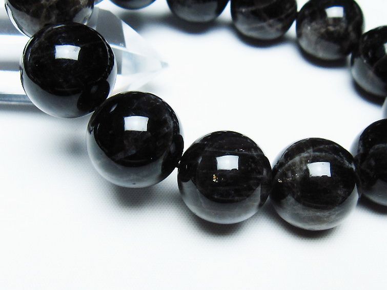 モリオン 純天然 黒水晶 ブレスレット 18mm [T112-7381] 3枚目