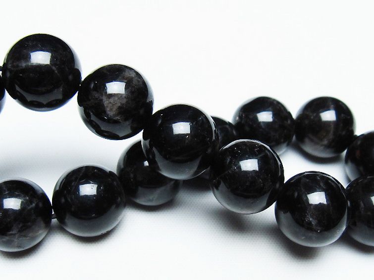 モリオン 純天然 黒水晶 ブレスレット 14mm [T112-7421] 2枚目