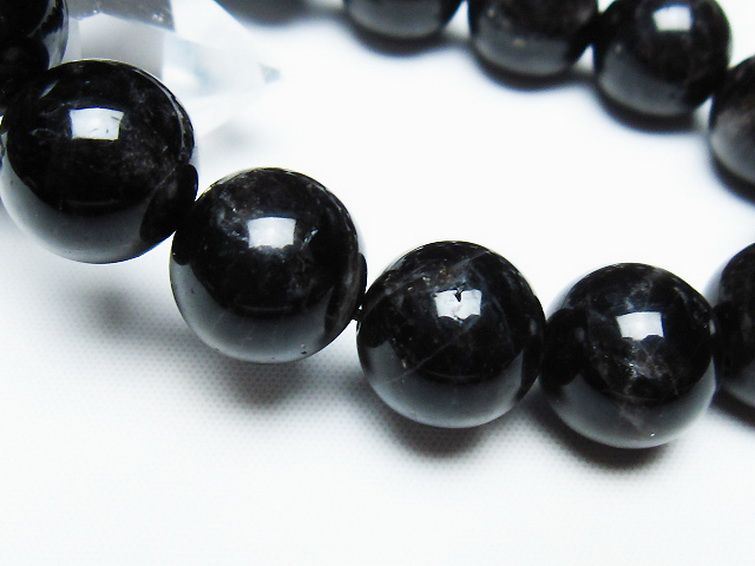 モリオン 純天然 黒水晶 ブレスレット 14mm [T112-7421] 3枚目