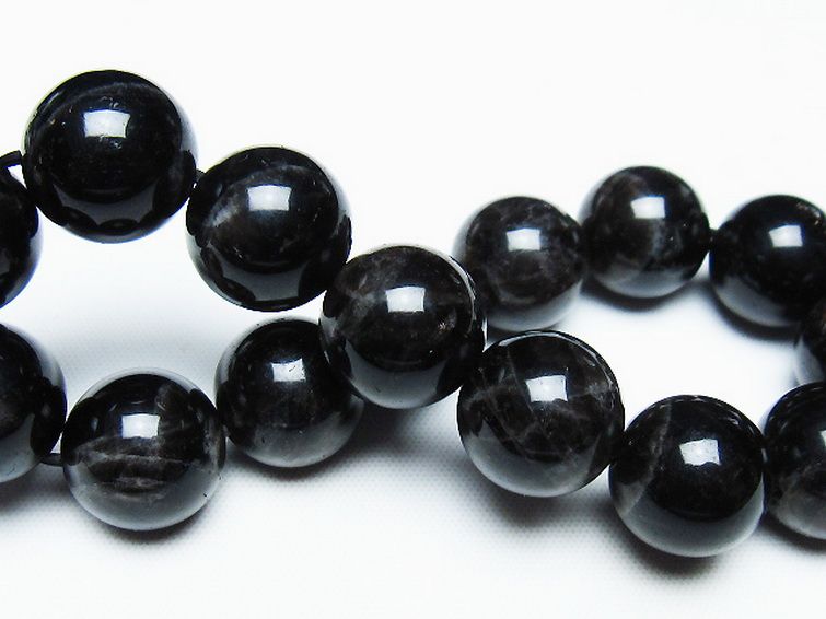 モリオン 純天然 黒水晶 ブレスレット 14mm [T112-7429] 2枚目