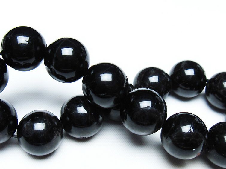 モリオン 純天然 黒水晶 ブレスレット 14mm [T112-7434] 2枚目