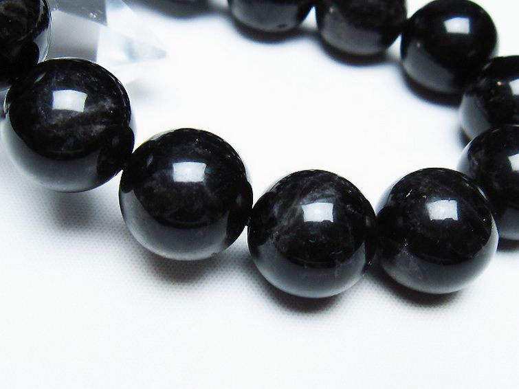 モリオン 純天然 黒水晶 ブレスレット 16mm [T112-7443] 3枚目
