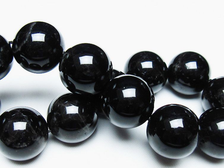 モリオン 純天然 黒水晶 ブレスレット 18mm [T112-7463] 2枚目