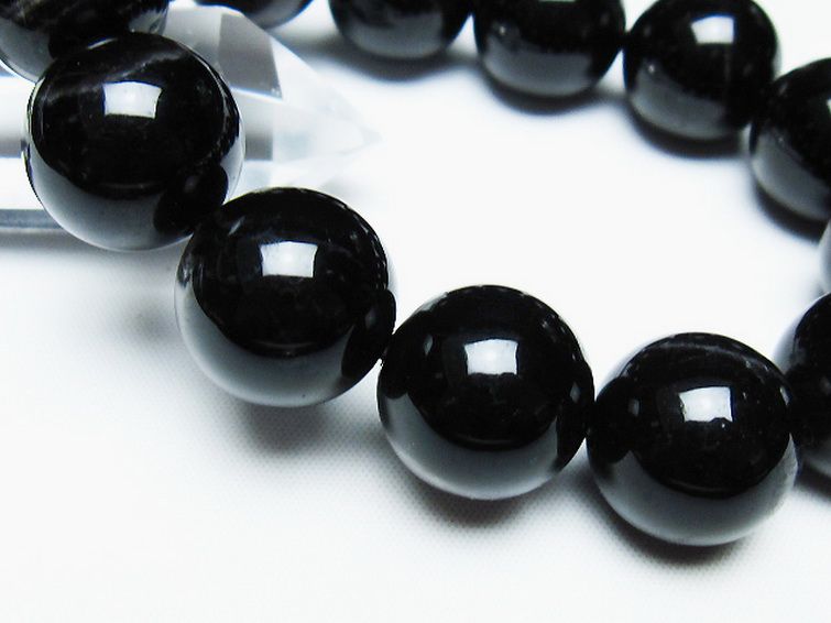 モリオン 純天然 黒水晶 ブレスレット 18mm [T112-7463] 3枚目