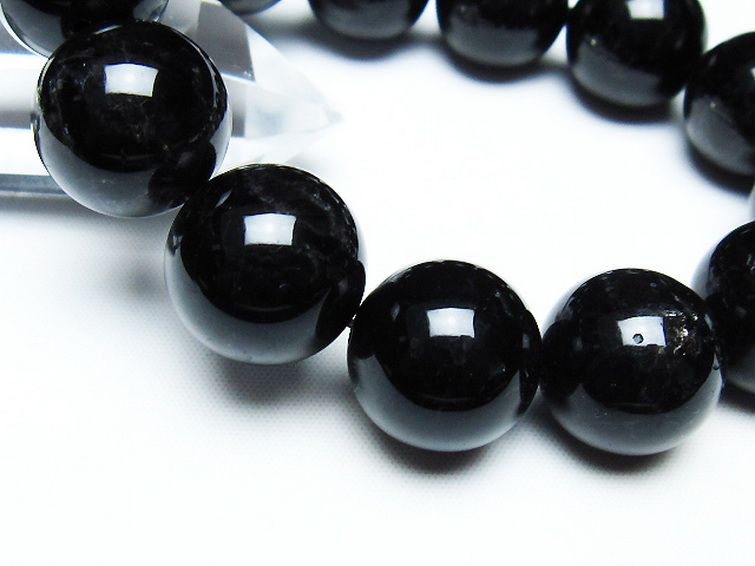 モリオン 純天然 黒水晶 ブレスレット 18mm [T112-7466] 3枚目