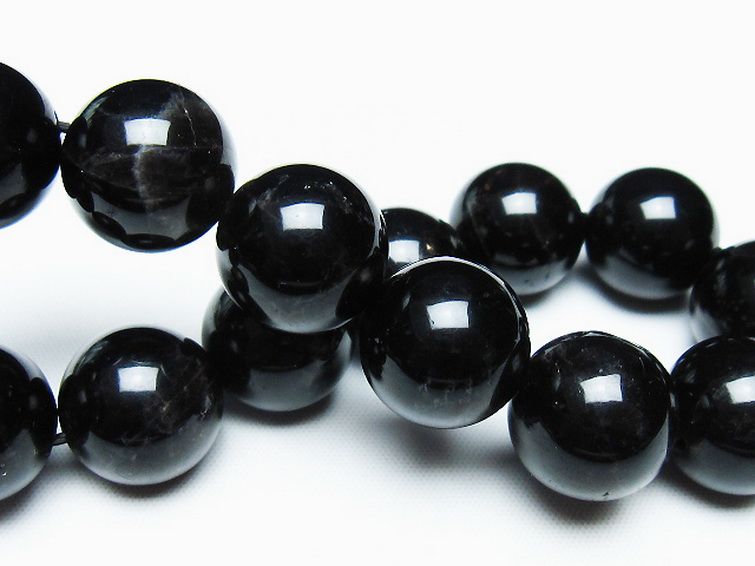 モリオン 純天然 黒水晶 ブレスレット 16mm [T112-7471] 2枚目