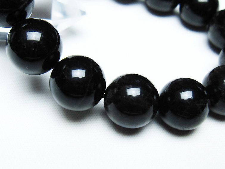モリオン 純天然 黒水晶 ブレスレット 14mm [T112-7480] 3枚目