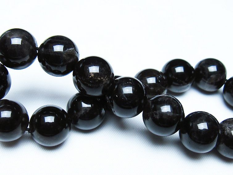 モリオン 純天然 黒水晶 ブレスレット 12mm [T112-7528] 2枚目