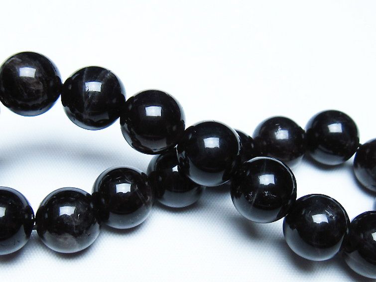 モリオン 純天然 黒水晶 ブレスレット 12mm [T112-7579] 2枚目