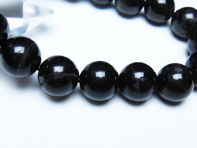 モリオン 純天然 黒水晶 ブレスレット 12mm [T112-7579] 3枚目