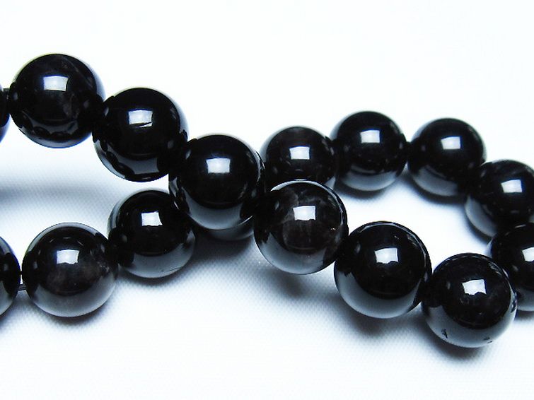 モリオン 純天然 黒水晶 ブレスレット 12mm [t112-7647] 2枚目