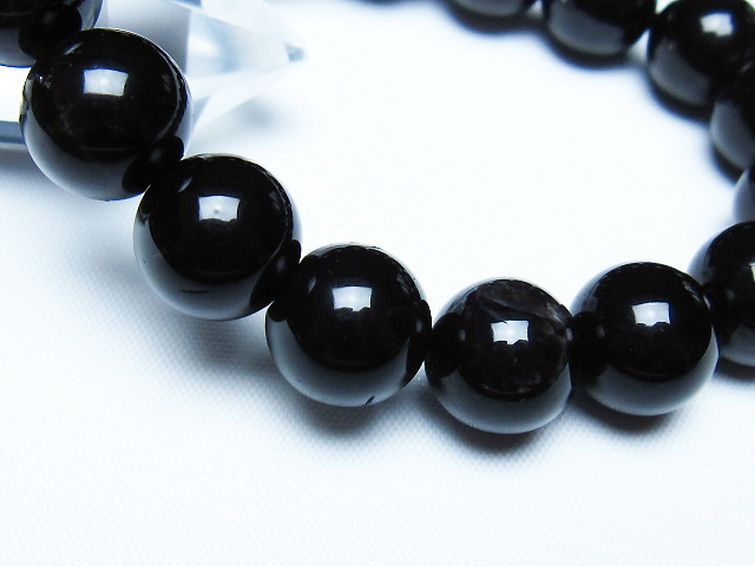 モリオン 純天然 黒水晶 ブレスレット 12mm [t112-7647] 3枚目