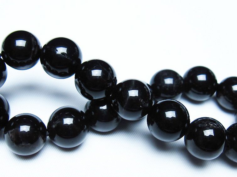 モリオン 純天然 黒水晶 ブレスレット 12mm [T112-7650] 2枚目