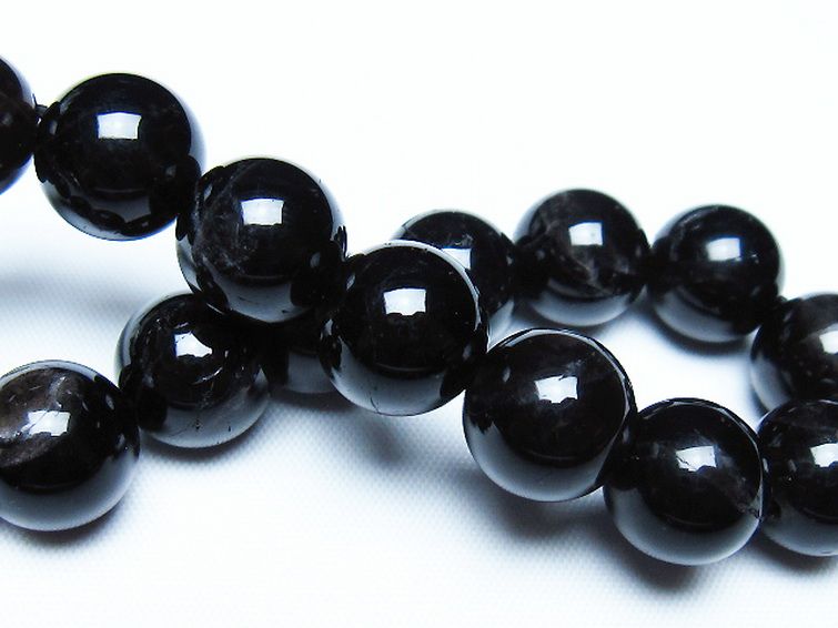 モリオン 純天然 黒水晶 ブレスレット 12mm [T112-7654] 2枚目