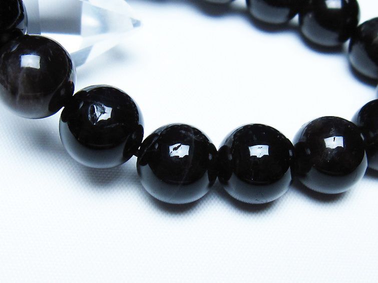 モリオン 純天然 黒水晶 ブレスレット 12mm [T112-7654] 3枚目