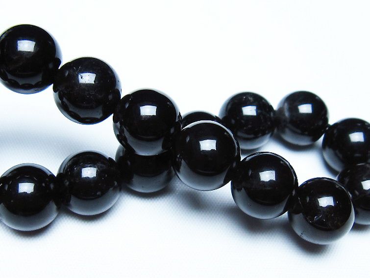 モリオン 純天然 黒水晶 ブレスレット 12mm [T112-7656] 2枚目