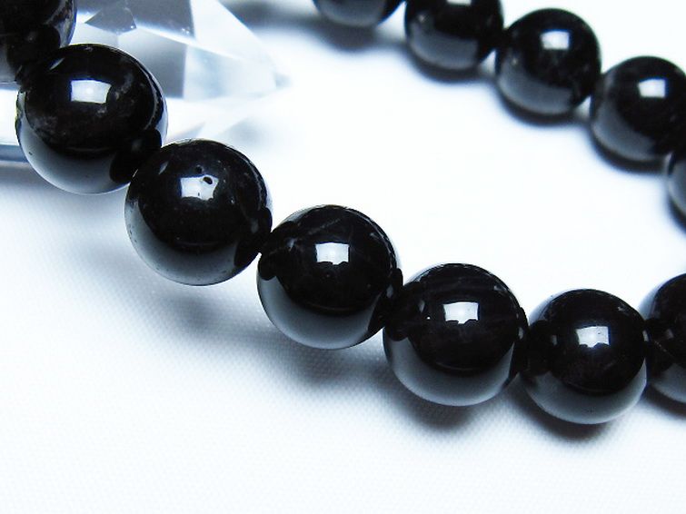 モリオン 純天然 黒水晶 ブレスレット 12mm [T112-7656] 3枚目