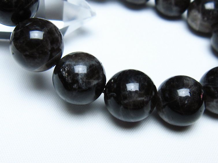 モリオン 純天然 黒水晶 ブレスレット 14mm [t112-8139] 3枚目
