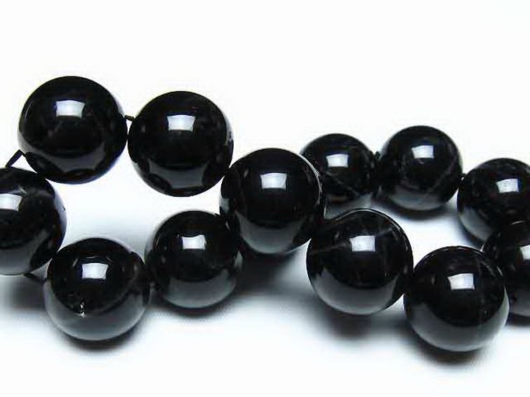 モリオン 純天然 黒水晶 ブレスレット 18mm [t112-8228] 2枚目