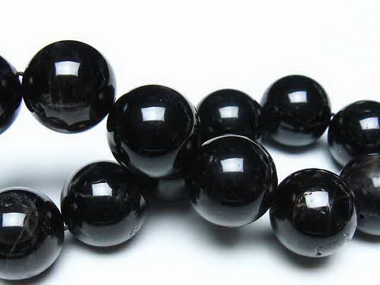 モリオン 純天然 黒水晶 ブレスレット 18mm [t112-8232] 2枚目