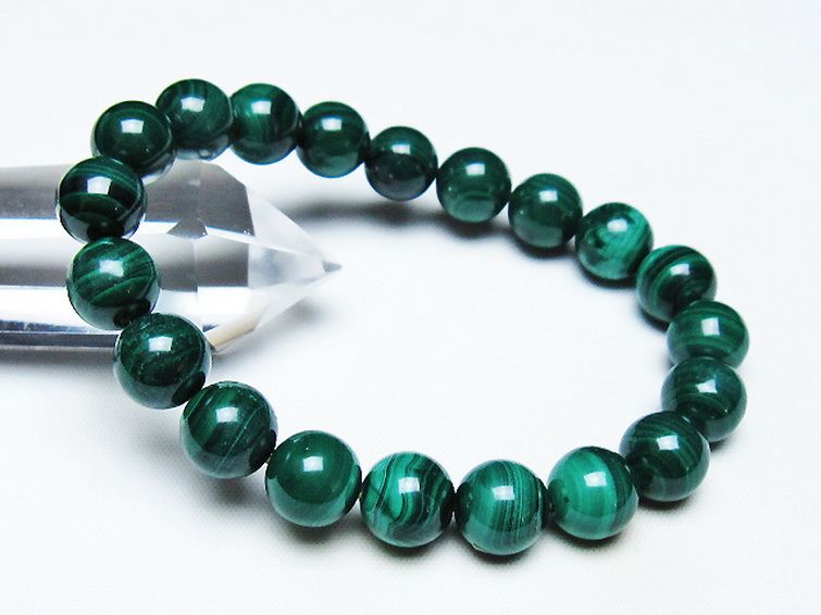 マラカイトブレスレット 10mm [T115-4414] 1枚目