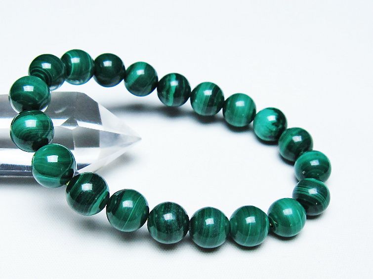 マラカイトブレスレット 10mm [T115-4501] 1枚目