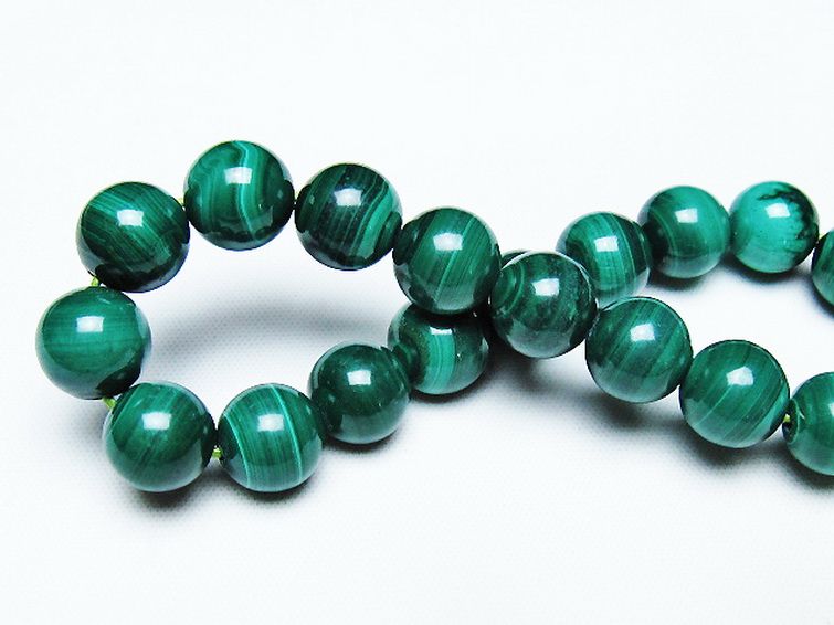 マラカイトブレスレット 10mm [T115-4501] 2枚目