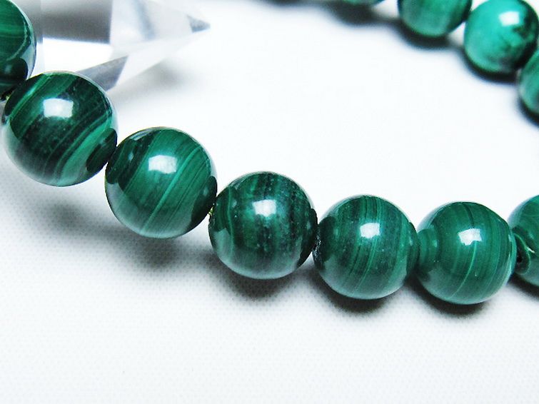 マラカイトブレスレット 10mm [T115-4501] 3枚目