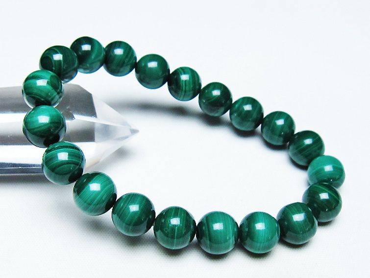 マラカイトブレスレット 10mm [T115-4524] 1枚目