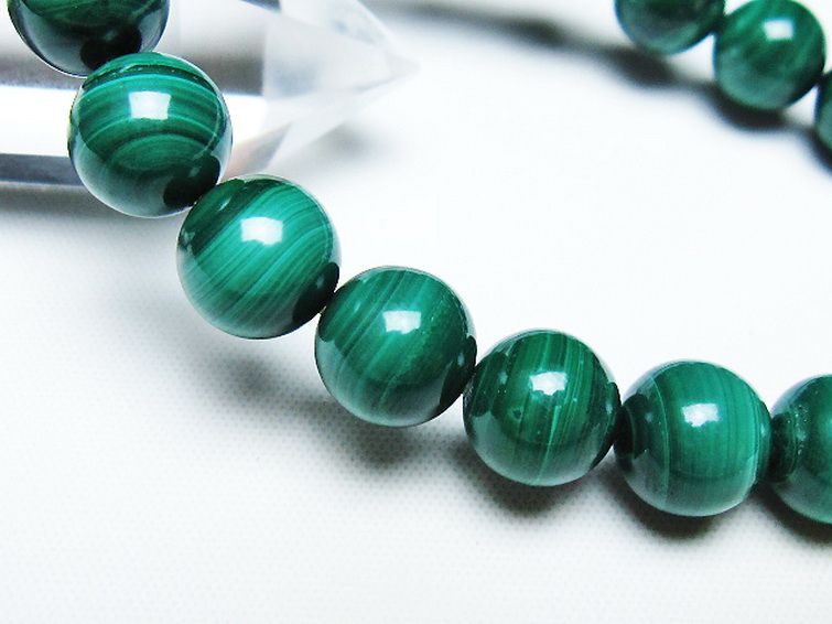 マラカイトブレスレット 10mm [T115-4524] 3枚目