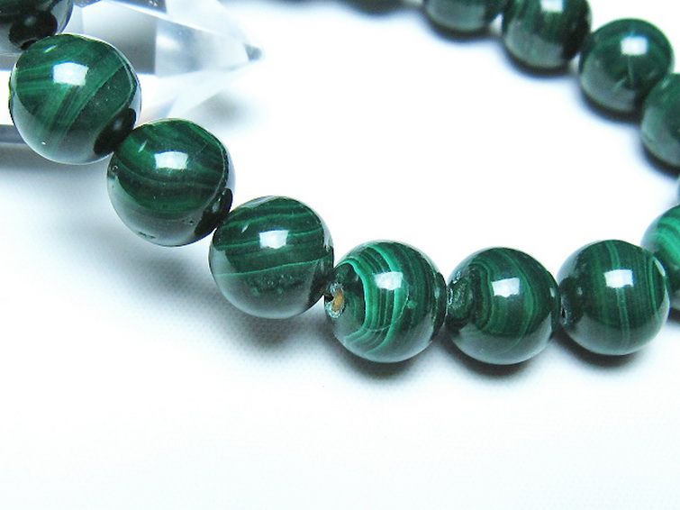 マラカイトブレスレット 10mm [t115-4581] 3枚目