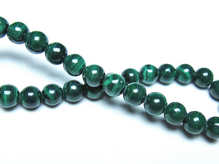 マラカイトブレスレット 6mm [t115-4625] 2枚目